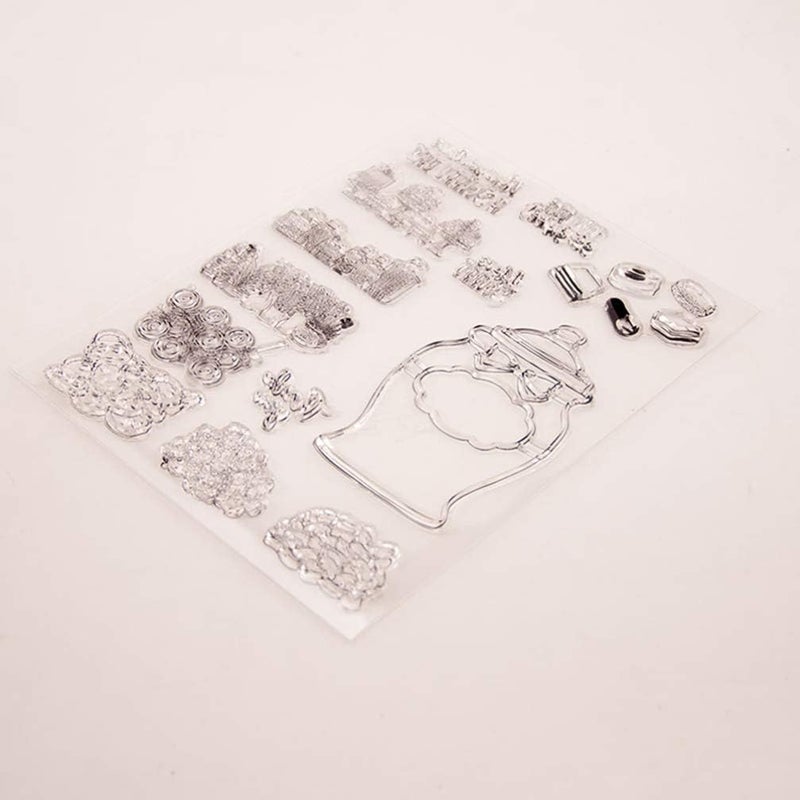 klarako Clear Silicone Stamps Cake Pattern Seal Blocks Clear Rubber Stamp for DIY Craft Scrapbooking Photo Album Card Making Decoration - Image 4