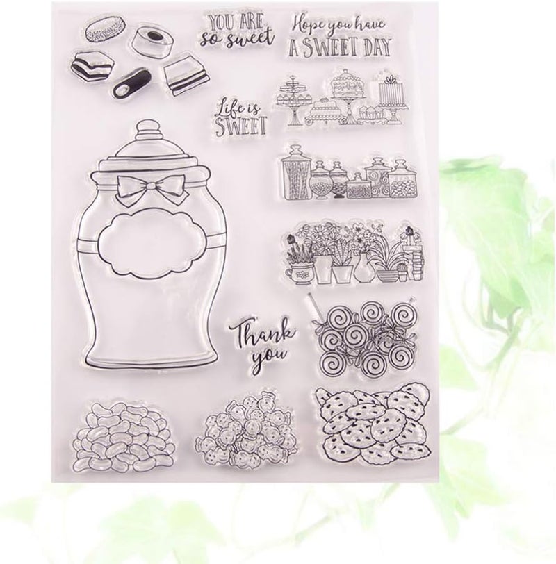klarako Clear Silicone Stamps Cake Pattern Seal Blocks Clear Rubber Stamp for DIY Craft Scrapbooking Photo Album Card Making Decoration - Image 5