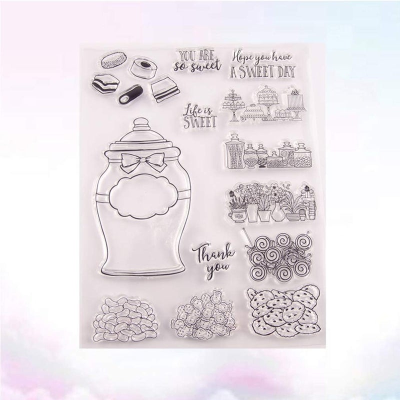 klarako Clear Silicone Stamps Cake Pattern Seal Blocks Clear Rubber Stamp for DIY Craft Scrapbooking Photo Album Card Making Decoration - Image 3