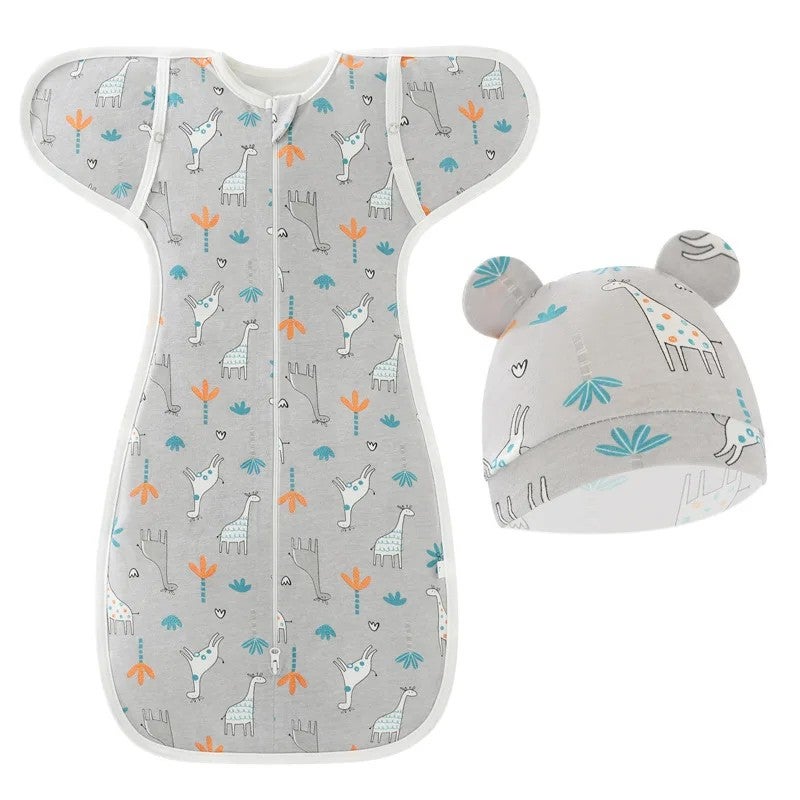 Y&D 100% Cotton Muslin Swaddle Blanket - Adjustable Newborn Sleeping Sack - Baby Wrap Swaddlers - Image 1