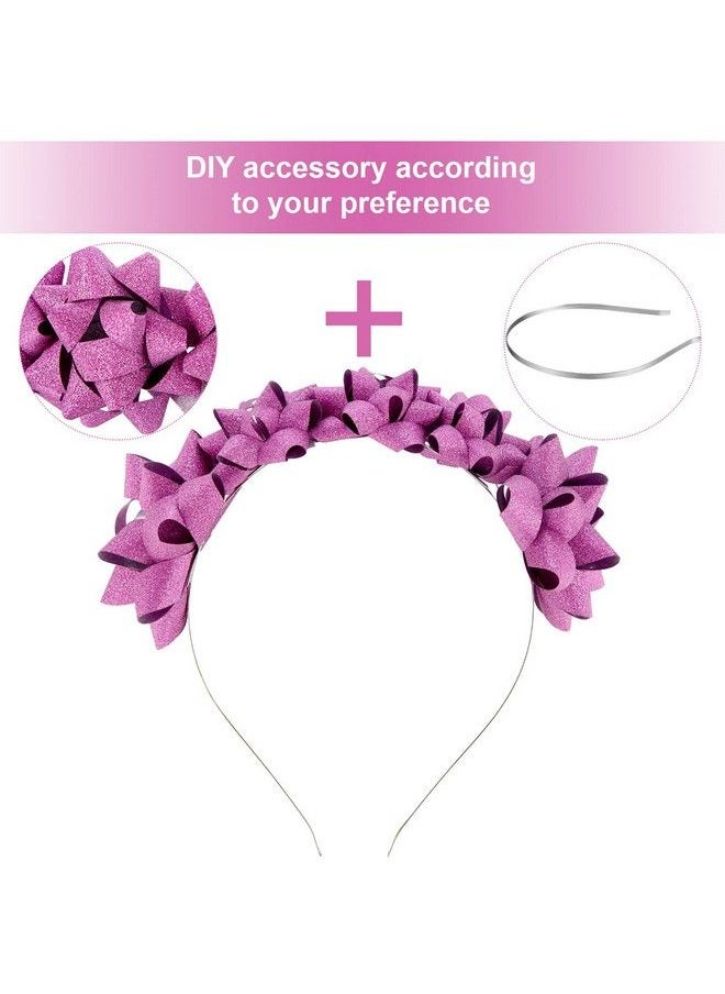 WILLBOND 24 Pieces Smooth Metal Headbands Blank Metal Hair Band Diy Craft Frame Hairband Plain Thin Bulk Headbands For Men Women Hair Accessory Black Silver Gold Plain Thin Bulk  - Image 4