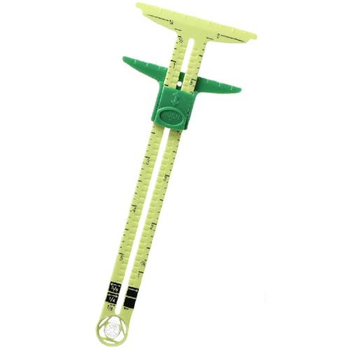 Jubobu Sewing Measuring Tool,5-in-1 Sliding Gauge Measuring Sewing Ruler Tool for Sewing,Crafting,Marking Button Holes,Seam Allowance Gauge,Hem Gauge for Knitting Crafting Sewing Beginner Supplies - Image 1