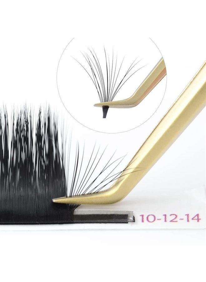 NAGARAKU تمديدات رموش سهلة المروحة بحجم ميغا 0.03 د كيرل 10-12-14 مم مزيج مزهرة ذاتيًا سريعة تلقائية 3 طبقات رموش لينة مسبقة اللصق - Image 2