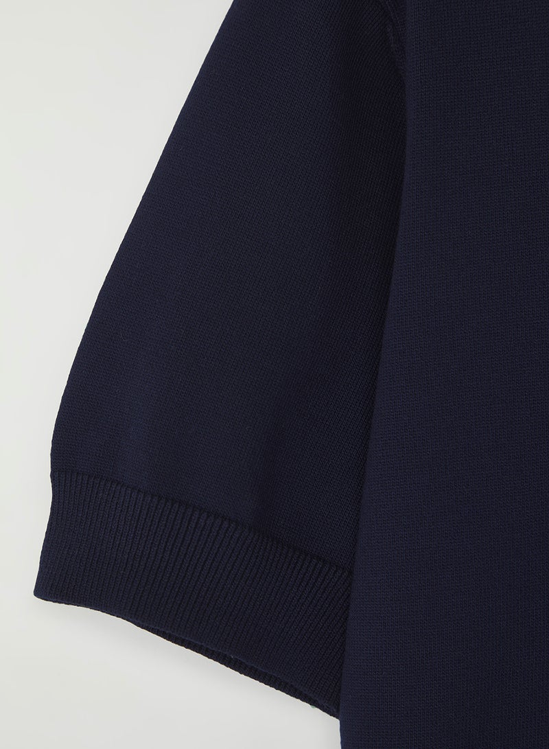 trendyol Navy Blue Regular Polo Tshirt Tmnss25Po00008 - Image 4
