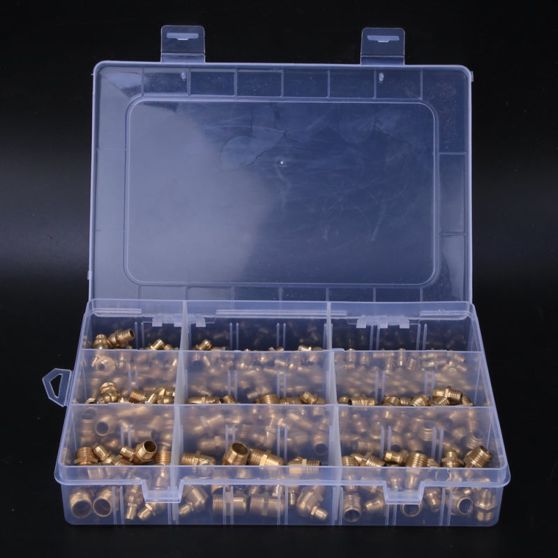 Grease Nipple Assortment Kit M6 M8 M10 45 90 180 Degree Brass Grease Fittings - Complete Specifications for Automotive Motorcycle Truck Farm Industrial Applications - Image 3