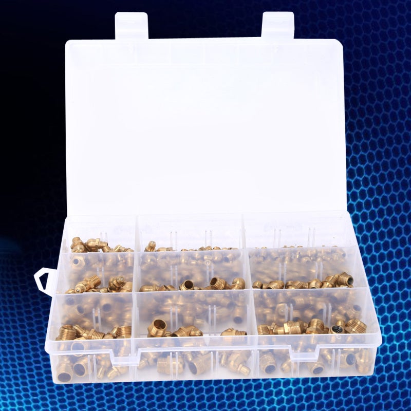 Grease Nipple Assortment Kit M6 M8 M10 45 90 180 Degree Brass Grease Fittings - Complete Specifications for Automotive Motorcycle Truck Farm Industrial Applications - Image 5