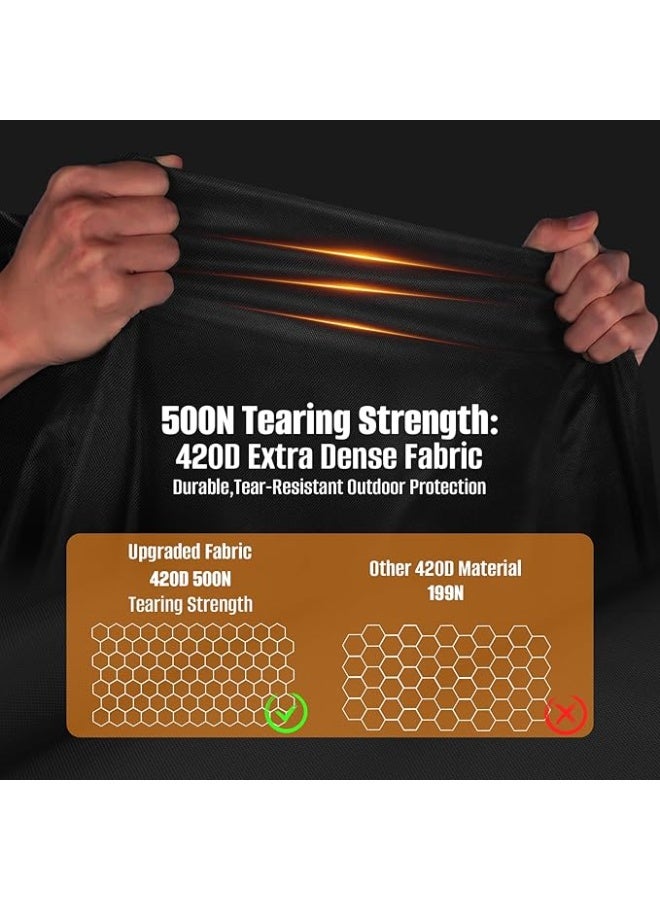 Garden Furniture Cover, 200 x 100 x 74 cm, Protective Cover, Garden Furniture, Waterproof, Windproof, UV-Resistant, 420D Heavy Duty Windproof, Protective Cover - Image 5