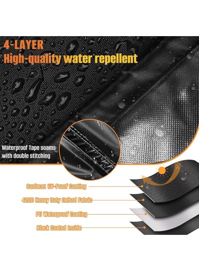 Garden Furniture Cover, 200 x 100 x 74 cm, Protective Cover, Garden Furniture, Waterproof, Windproof, UV-Resistant, 420D Heavy Duty Windproof, Protective Cover - Image 4