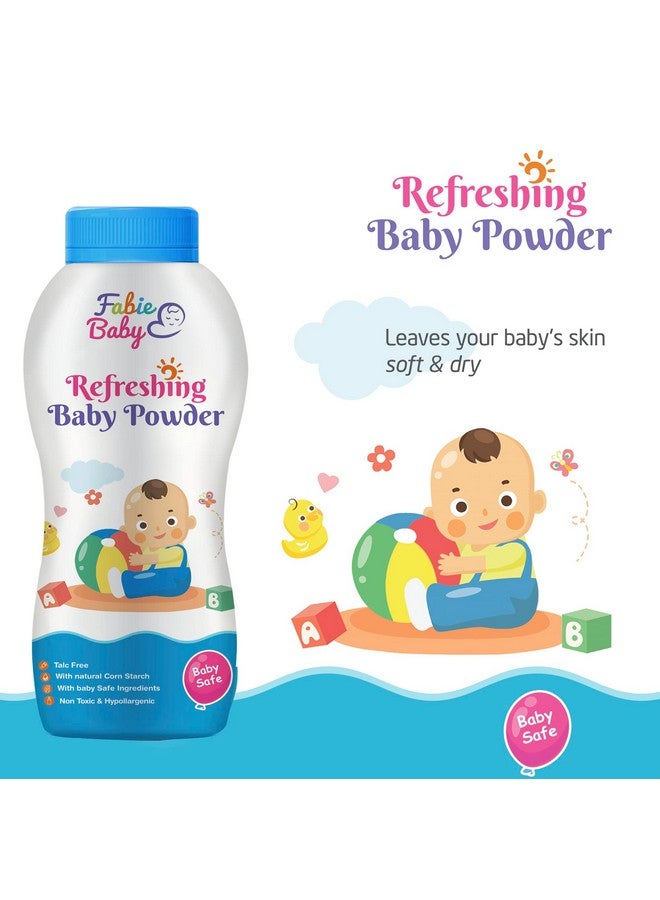 Fabie Baby Bath Time Duo, Tear Free Baby Shampoo 250 Ml With Talc-Free Baby Powder 200G, Combo Offer - Image 3