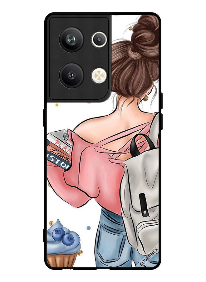 Covernex Protective Case Cover For Oppo Reno 9 Pro Plus Books In Girl Hand Art - Image 1
