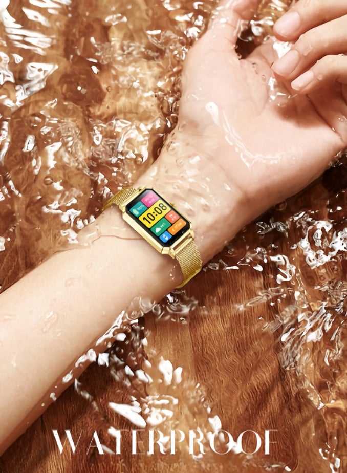 NX2 Smart Watch, IP68 Waterproof Comfortable Women Smart Bracelet, Lightweight And Durable Fitness Tracker With Pedometer Heart Rate Measurement, (1pc, Rose Golden) - Image 3