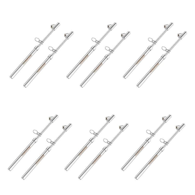 GODESON Dual Head Tire Pressure GaugeHeavy Duty Pen Tire Gauge Range 10150PSI 110BarDual Head Truck Air Pressure Gauge Pack of 12