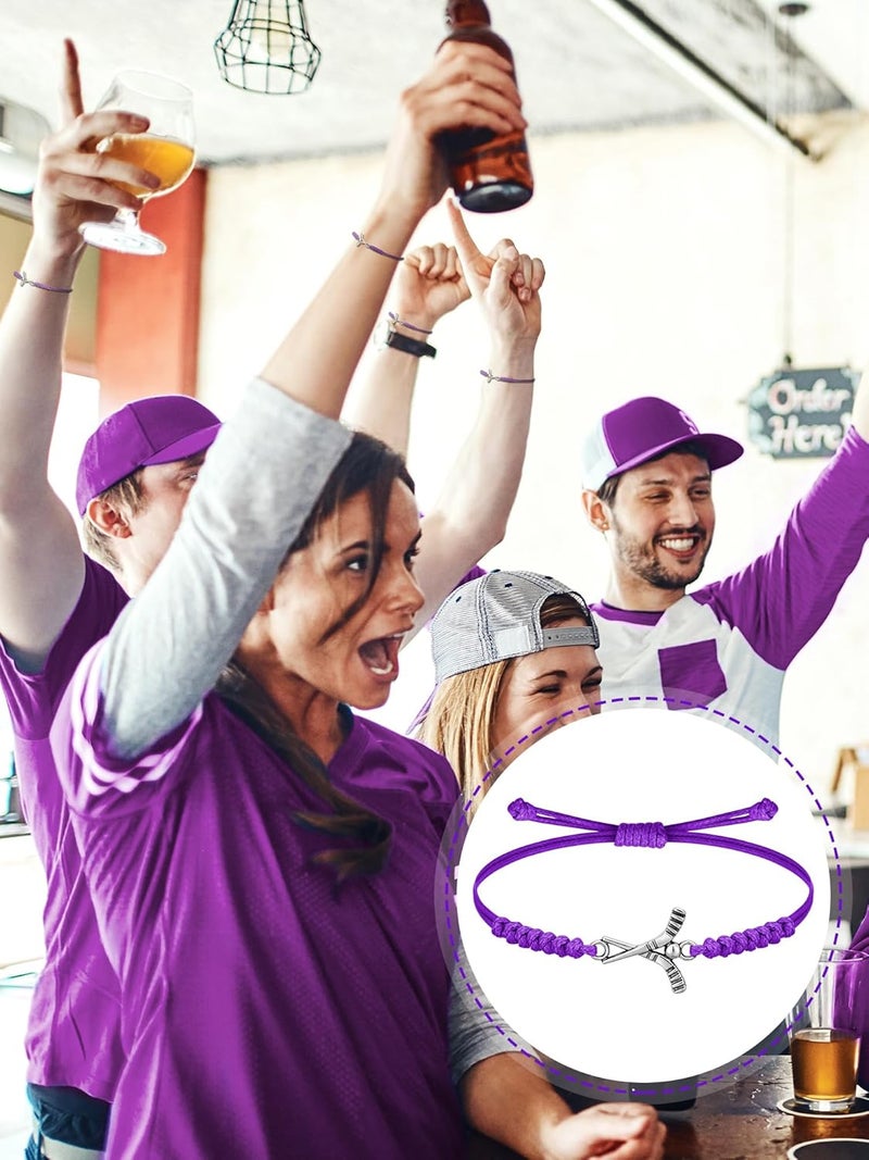 Jadive 20 Pcs Field Hockey Bracelets Adjustable Rope Hockey Bracelet Gift for Friends Players Teams Coaches - Image 5