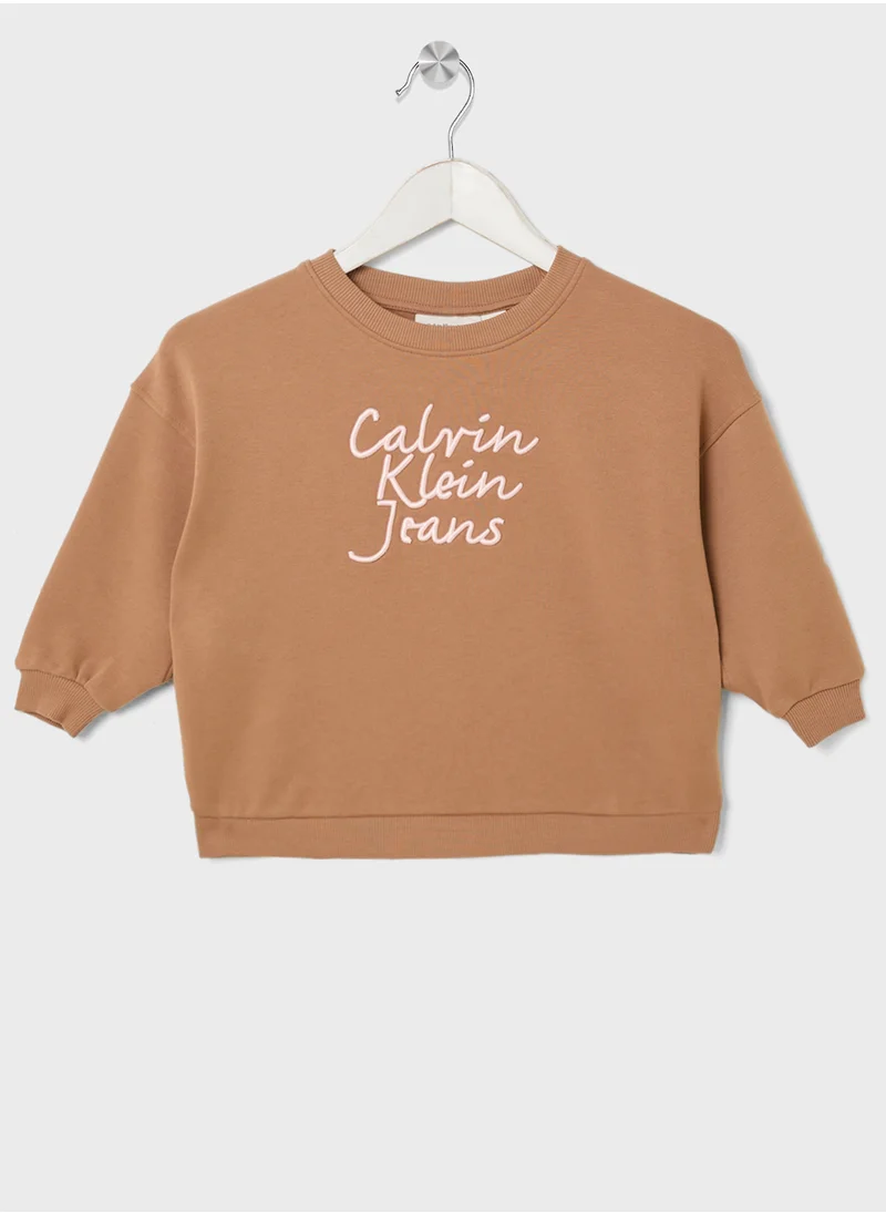 Calvin Klein Jeans Youth Graphic Logo Sweatshirt