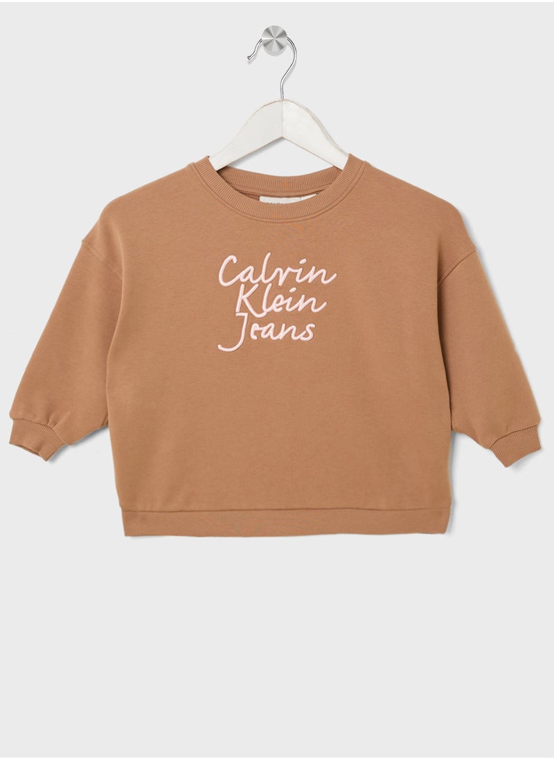 Calvin Klein Jeans Youth Graphic Logo Sweatshirt  - Image 1
