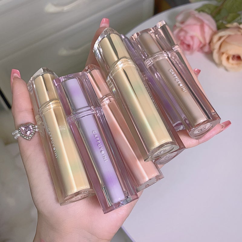 Cappuvini Cappuvini Ice Tea Mirror Lip Glaze Water Glossy Glass Lip Gloss Waterproof Non-Fading Lipstick - Image 2