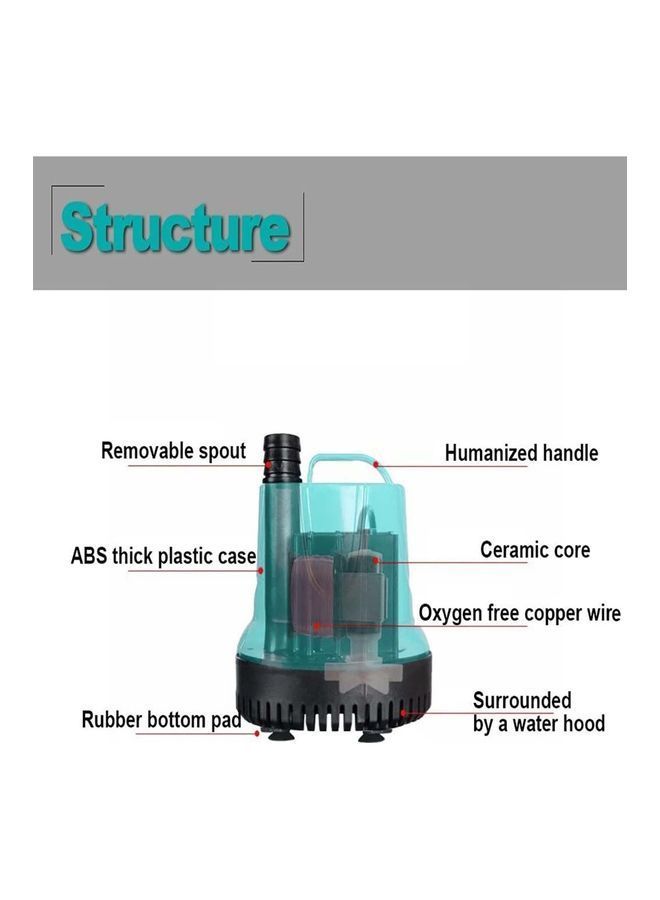 NIBEMINENT Submersible Water Mini Fountain Pump Green/Black - Image 4