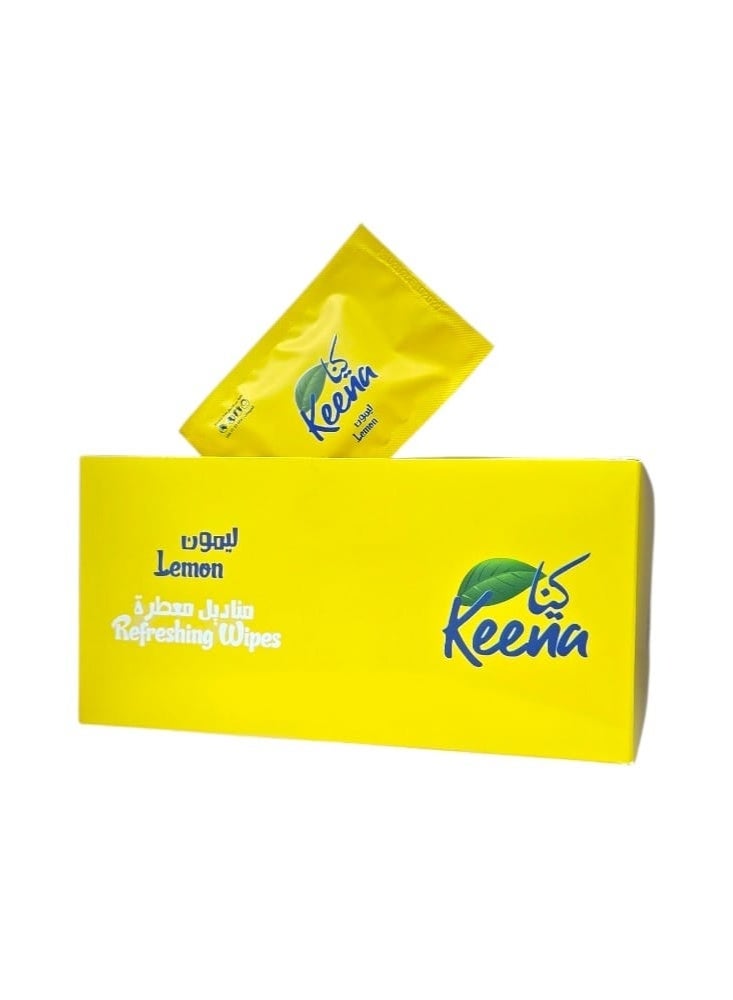 Keena Lemon Scented Wipes, 100 pieces - Image 3