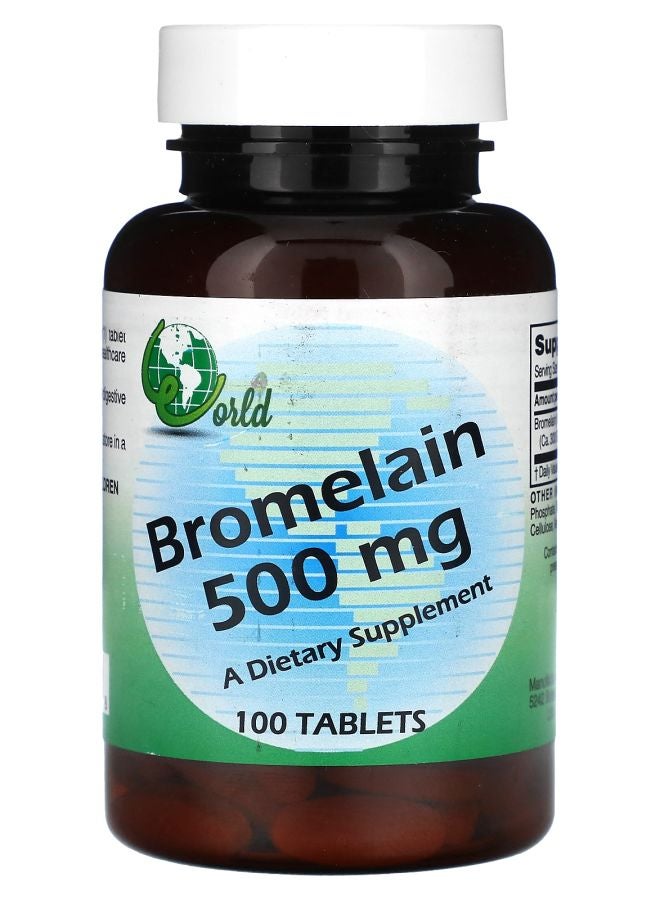 Bromelain 500 mg 100 Tablets