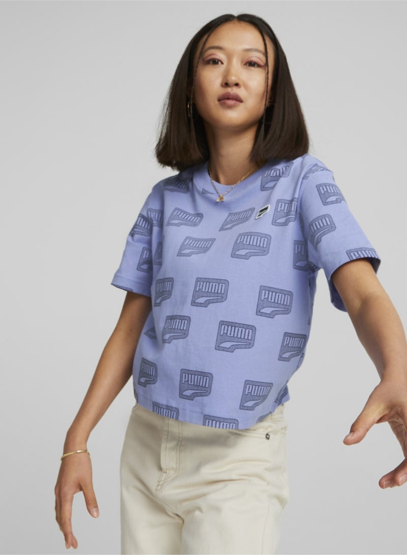 PUMA Downtown All-Over-Print Womens T-Shirt  - Image 1