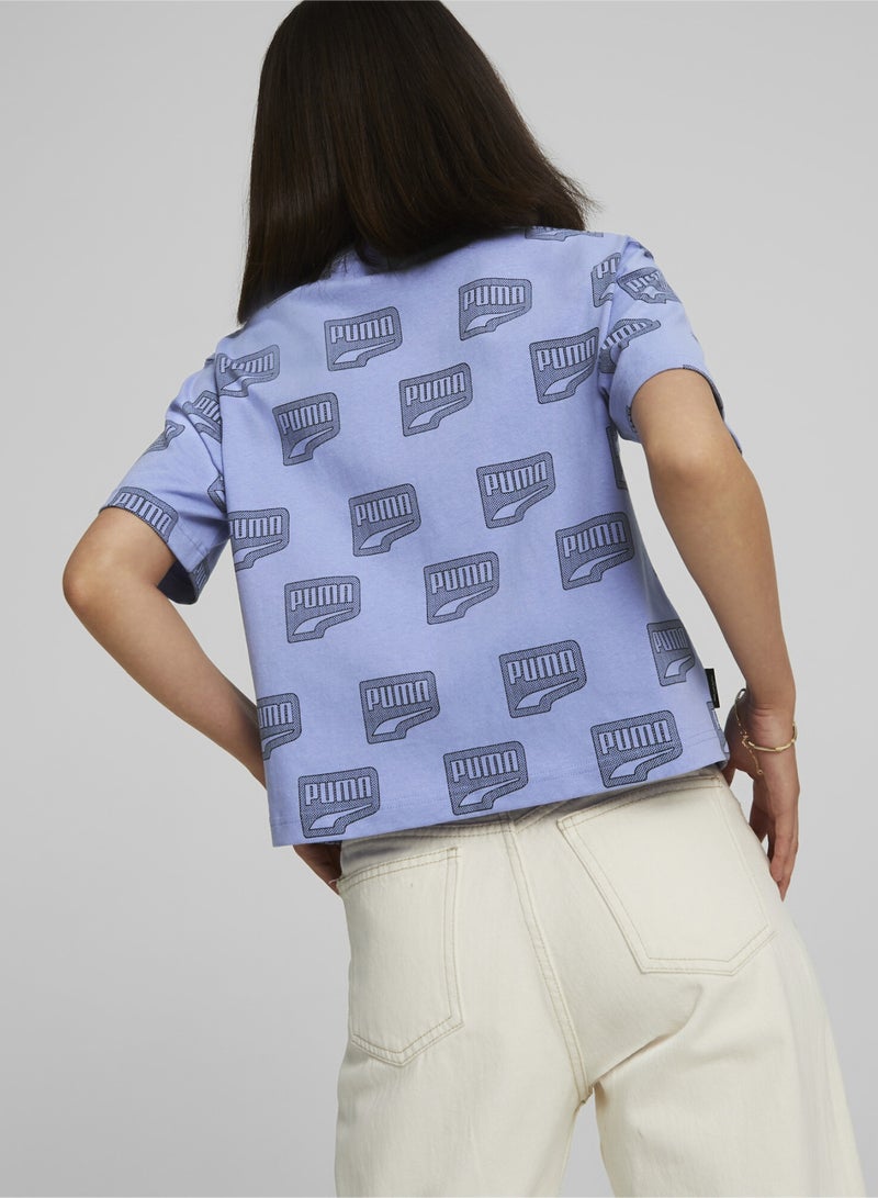 PUMA Downtown All-Over-Print Womens T-Shirt  - Image 2