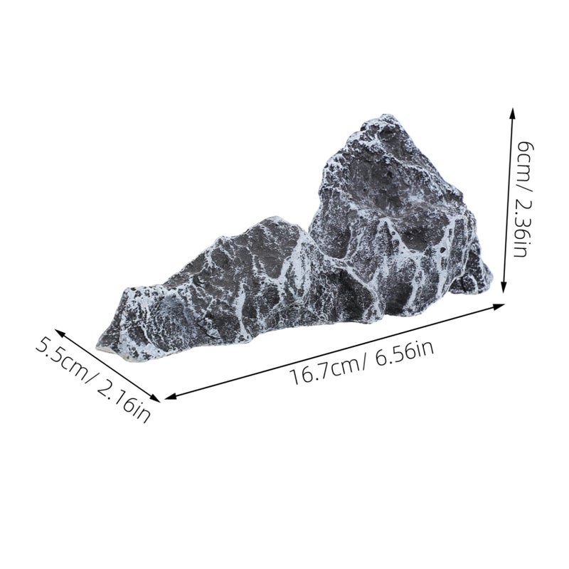 Miniature Artificial Rock Mountain Figurine For Zen Garden Aquarium Bonsai Decoration - Image 3