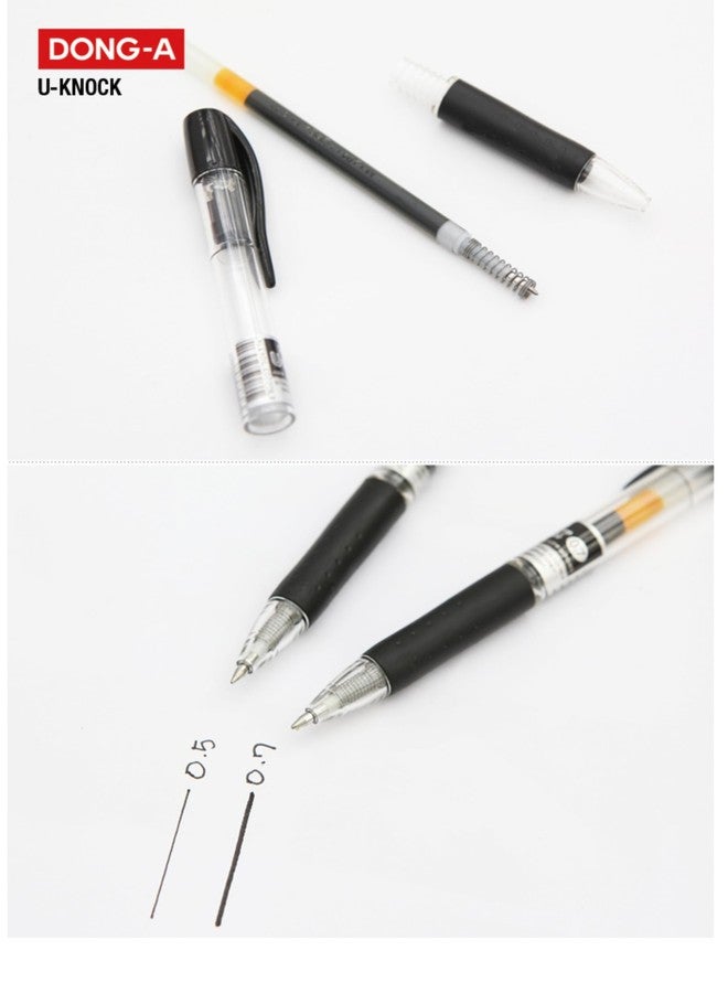 Dong-A UKnock Retractable Gel Pen (Pack of 3) (Blue) - Image 4