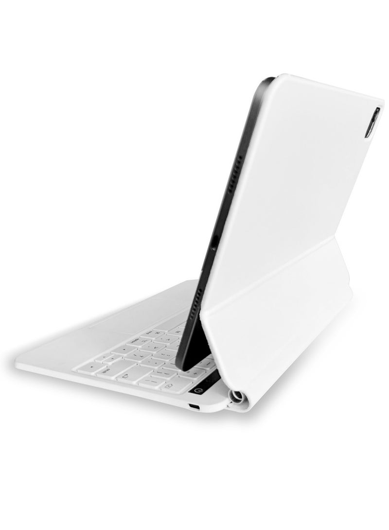 BT Magnetic Suction Touch Control Keyboard with iPad Air 4/5 iPad Pro 11'' White(with Backlight)  - Image 3