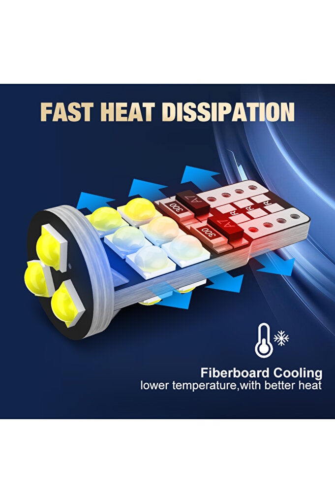 ريحني 5 قطع T10 W5W 194 501 LED Canbus بدون خطأ داخل السيارة ضوء T10 15 SMD 3030 شرائح بيور وايت إنستست... - Image 3