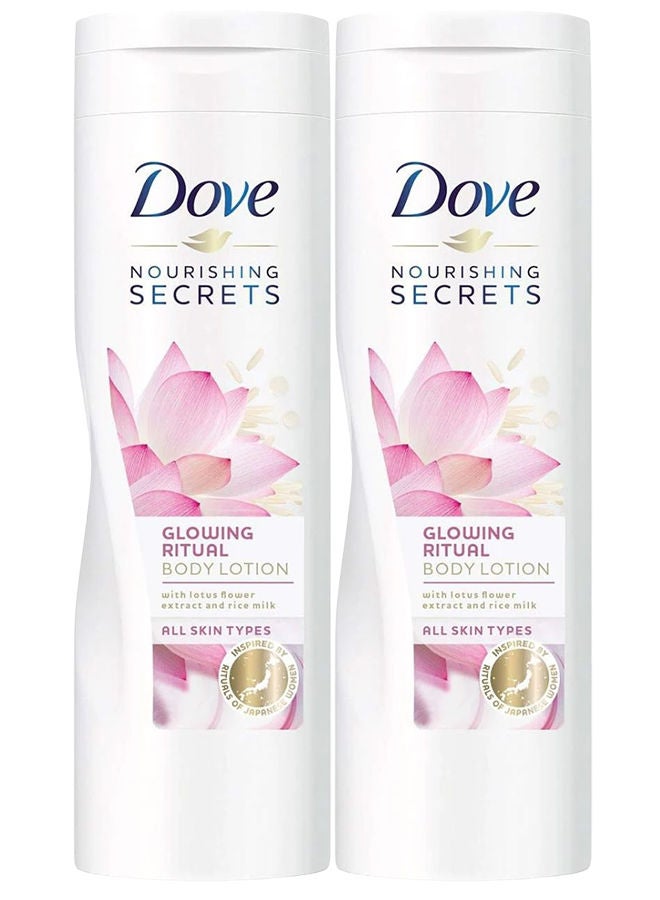 لوشن دوف 2 × 400 مل طقوس التوهج