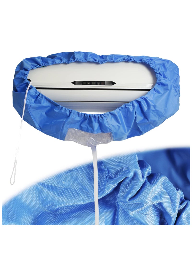 زيريفام كيس غطاء تنظيف مكيفات الهواء، طقم واقي تنظيف الغبار المثبت على الحائط مع أنبوب مياه بطول 2.8 متر، حقيبة خدمة مكيفات الهواء المنفصلة لوحدات التكييف المنزلية (1P-1.5P) - Image 1