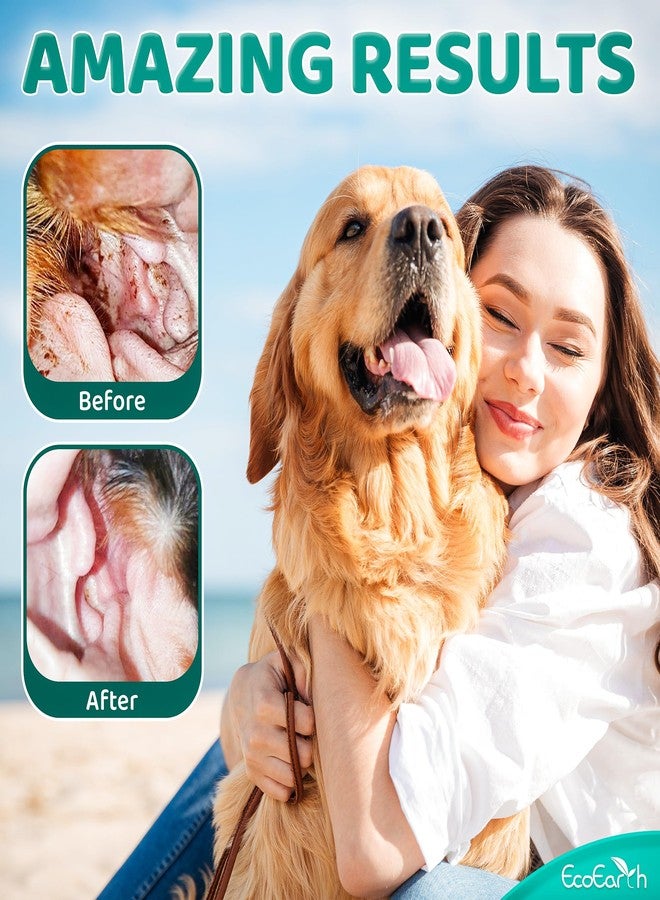EcoEarth Premium Dog Ear Cleaner Wipes - 50 Pcs - Pet Ear Cleaning Finger Wipes - Pearl-Embossed Texture for Itchy Ear Relief & Infection Protection - Disposable Wipes for Wax & Dirt Removal - Image 4