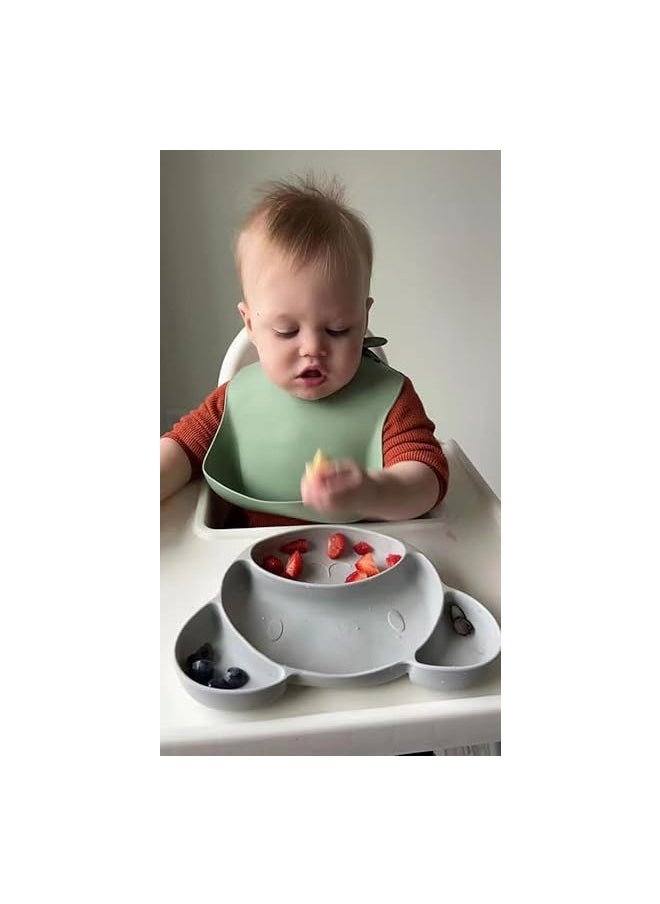 TodyJeyHo Set of 3 Cute Silicone Baby Bibs for Babies & Toddlers (10-72 Months) Waterproof, Soft, Unisex, Non Messy  - Image 5