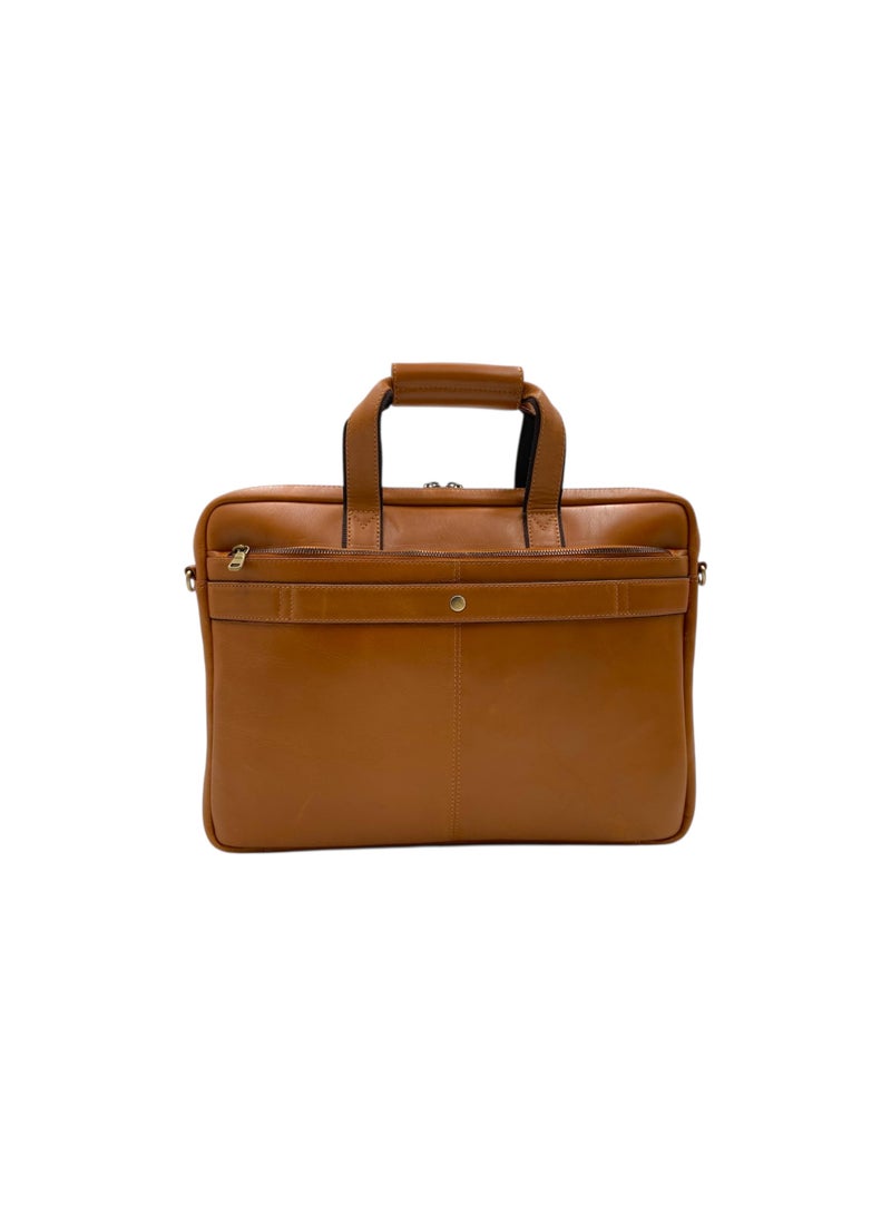 LAVERI LEATHER LAVERI Laptop Bag for Men - Leather Messenger Bag for Office - Fits up to 15 Inch Laptop - Shoulder Bag with Multiple Compartments - Executive Leather Bag for Work/Travel/Casual - 2888 - Image 4