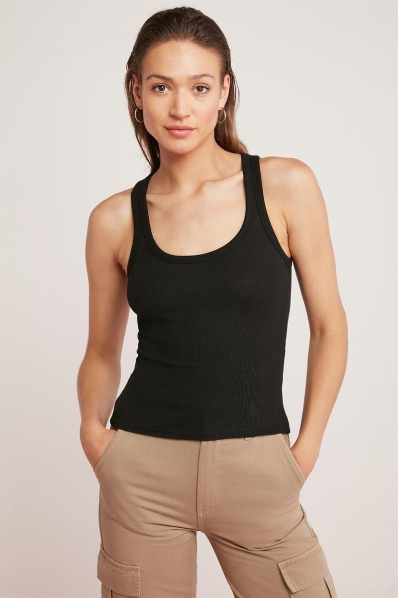 Arma Yıldız 3-Pack White-Black-Grey Women's Corduroy Look Camisole Undershirt Thick Strap Basic  - Image 2