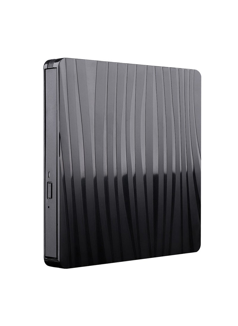 BT686 USB 3.0 Type-C External CD DVD +/-RW Portable ODD HDD Writer Rewriter Ultra Thin Optical Drive Burner Black