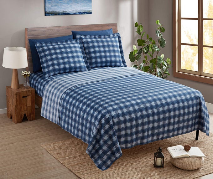 BED SHEET SET WITH EXTRA SET PILLOWCASES PREMIER 1800 COLLECTION WRINKLE FADE STAIN RESISTANT