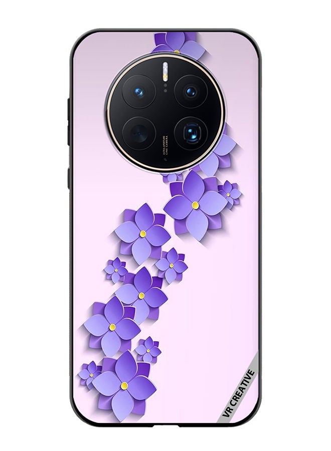 VR CREATIVE Protective Case Cover For Huawei Mate 50 Pro Flower Design Multicolour - Image 1