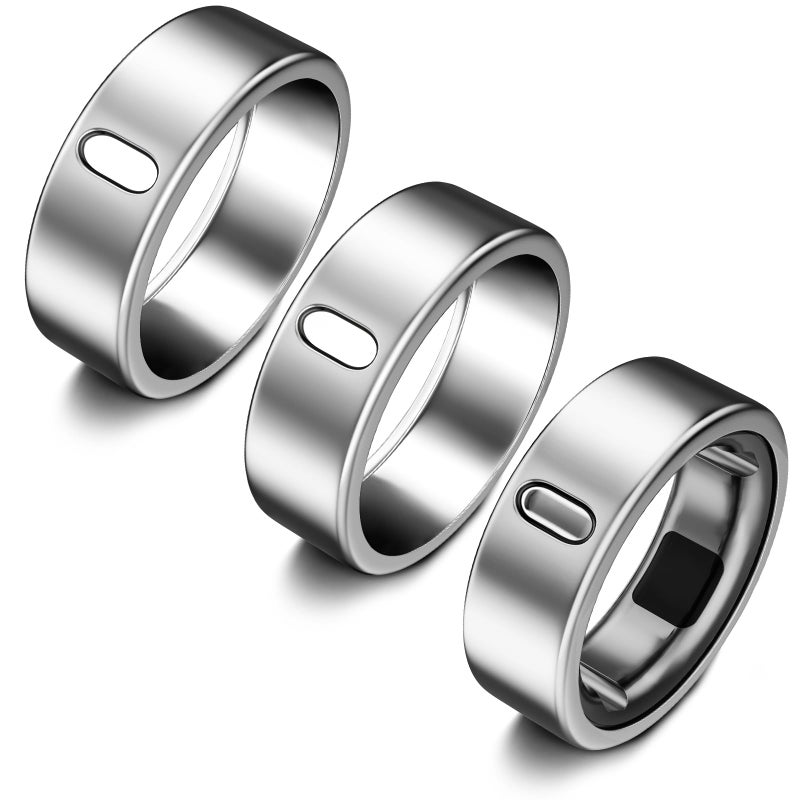 ZOOROO 3 Pack Cover Compatible with Oura Ring Gen 4/Oura Ring Gen 3 Horizon/Heritage, Surport Charging with Cover on, Anti-Scratch TPU Protector for Men Women (Silver*3, Size 8) - Image 1