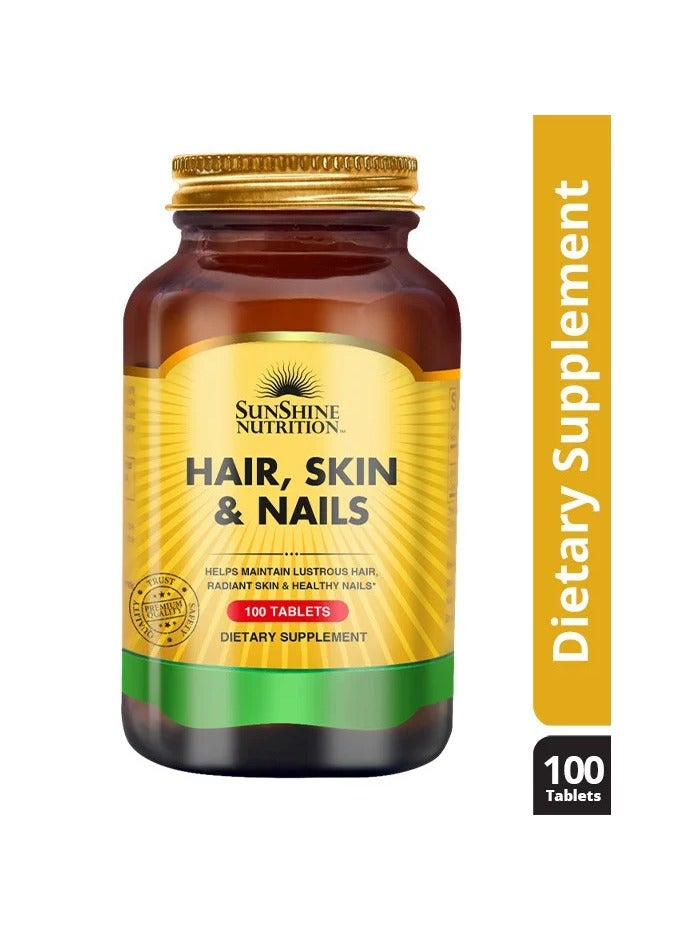 SUNSHINE NUTRITION Sunshine Nutrition Skin, Nails & Hair Tablet 100s 