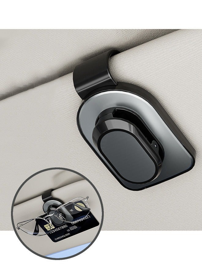 Generic Sunglass Holder for Car Visor, Multi Function Visor Organizer, Car Storage Accessories for Storing Card Pen Invoice to Space Saving (Black) - Image 1