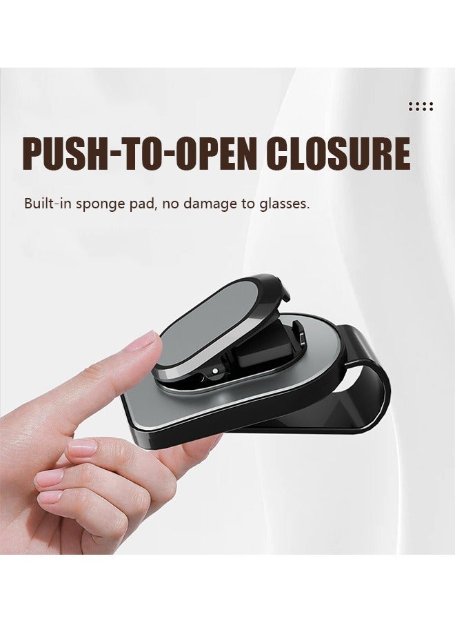 Generic Sunglass Holder for Car Visor, Multi Function Visor Organizer, Car Storage Accessories for Storing Card Pen Invoice to Space Saving (Black) - Image 5