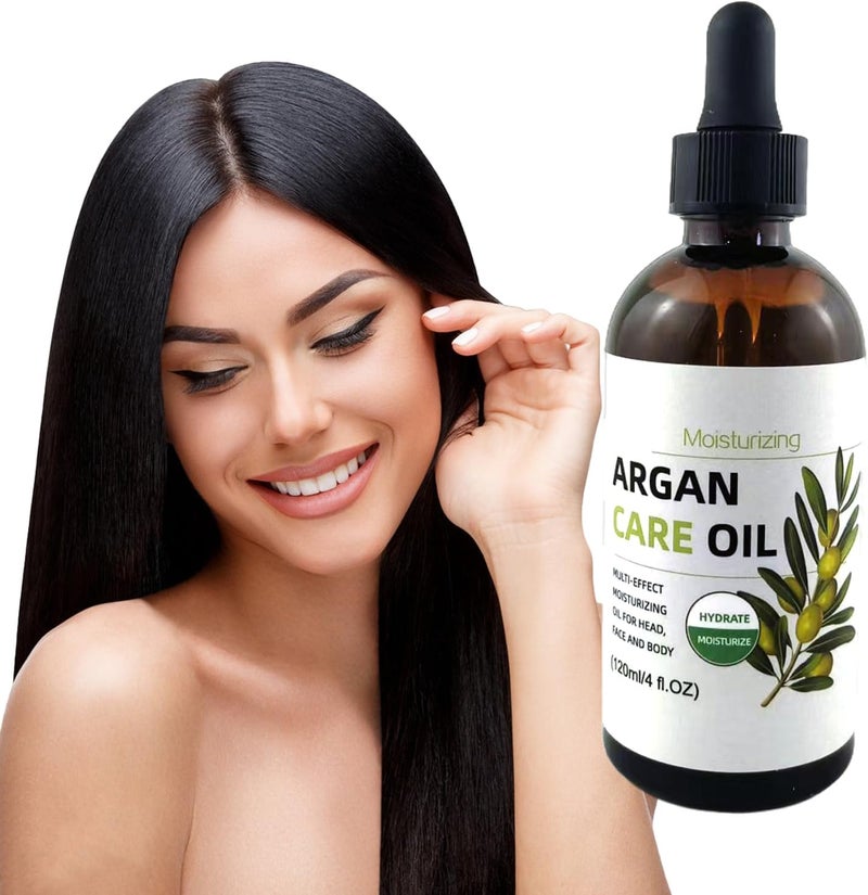 Elitzia Leave In Conditioner Pure Hydrating Argan Oil Hair Styling Oil Hydrating & Repairing Anti Frizz Hair Care for Curly Dry & Damaged Hair Flyaways Face Body Massage Oil Care 120ML - Image 1