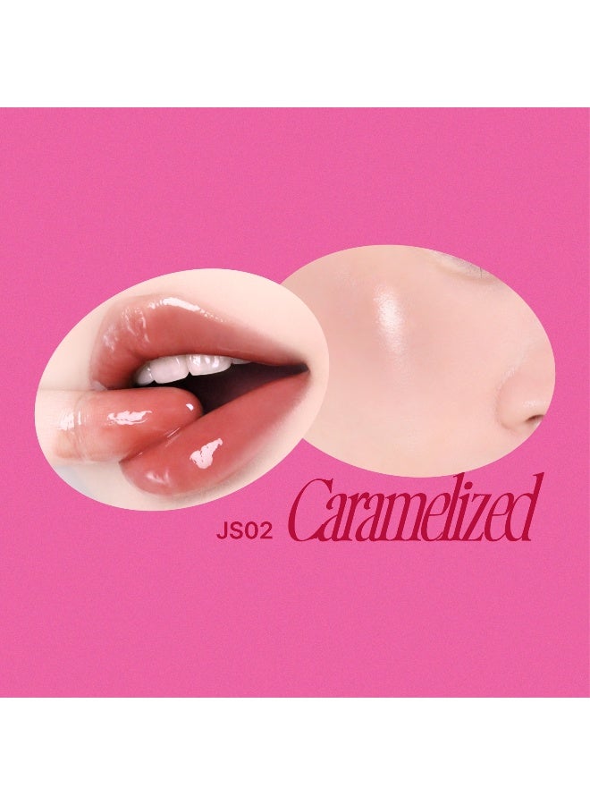 fwee وعاء جيلي لامع للشفاه والخدود بنكهة الكراميل - Image 3