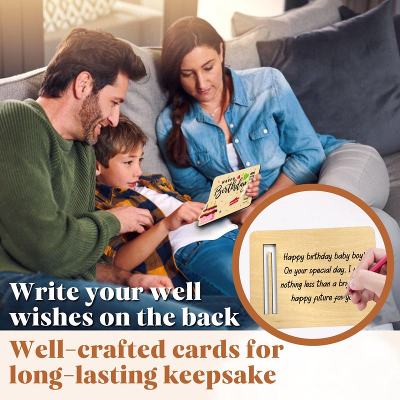 STOFINITY Birthday Money Holder for Cash Gift Ideas - Fun Money Gift Cash Holder, Wooden Money Birthday Card Holder, Unique Birthday Gifts - Image 5