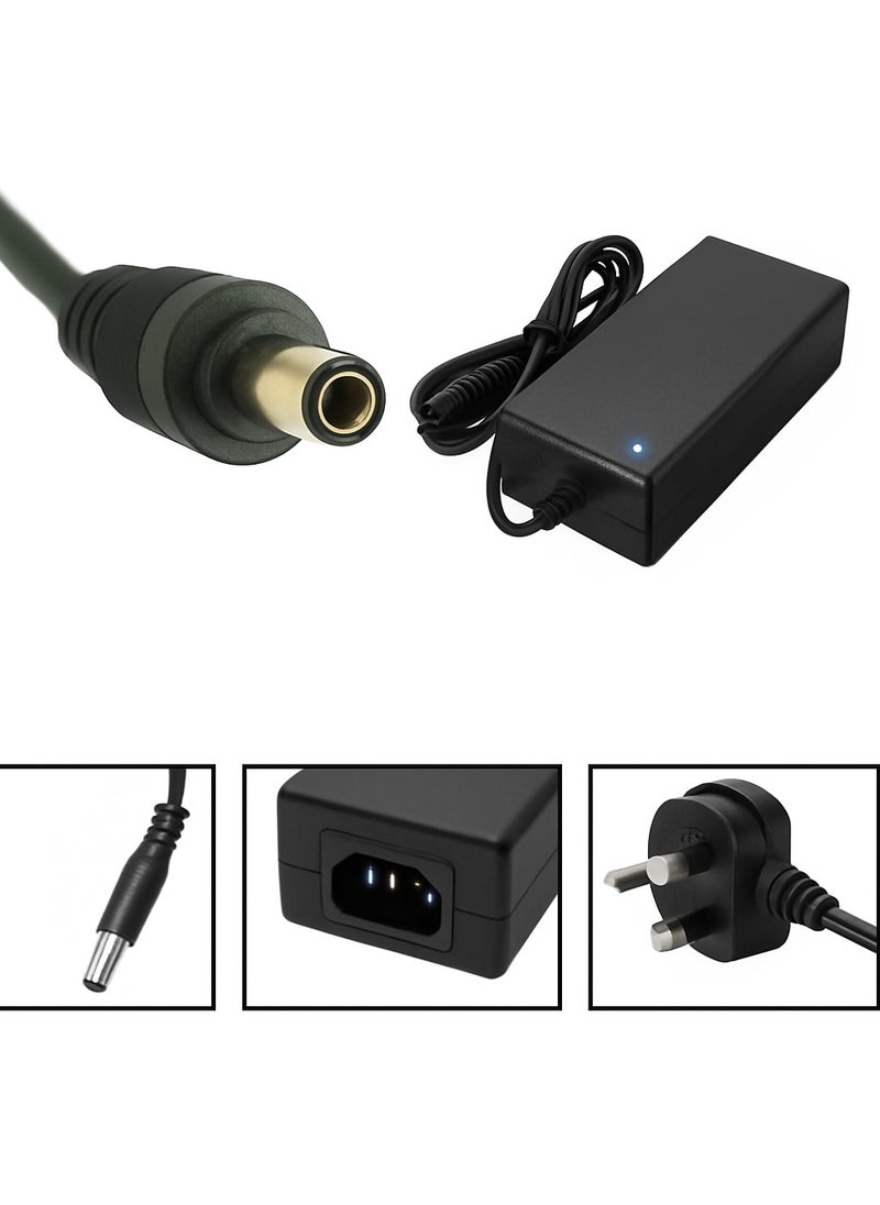 12V 5A Power Supply Adapter with 8-Way DC Splitter Cable – AC 100-240V Input – UK Plug – for CCTV Security Cameras & DVRs