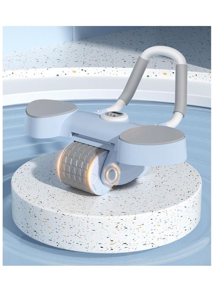 Y&D 2 and 1 Smart Ab Wheel, Built-in Chip, Accurate Recording, Automatic Rebound Abs Workout Equipment, Good Stability, Free Thickened Pads, Not Hurting the Knees  - Image 1