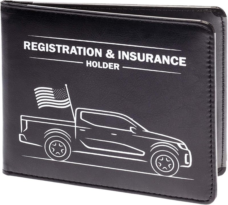 CANOPUS Car Registration & Insurance Holder with Magnetic Closure, Vehicle Document Organizer, Auto Glove Box Wallet, Includes 2 EZ Pass Strip Sets – Truck - Image 2