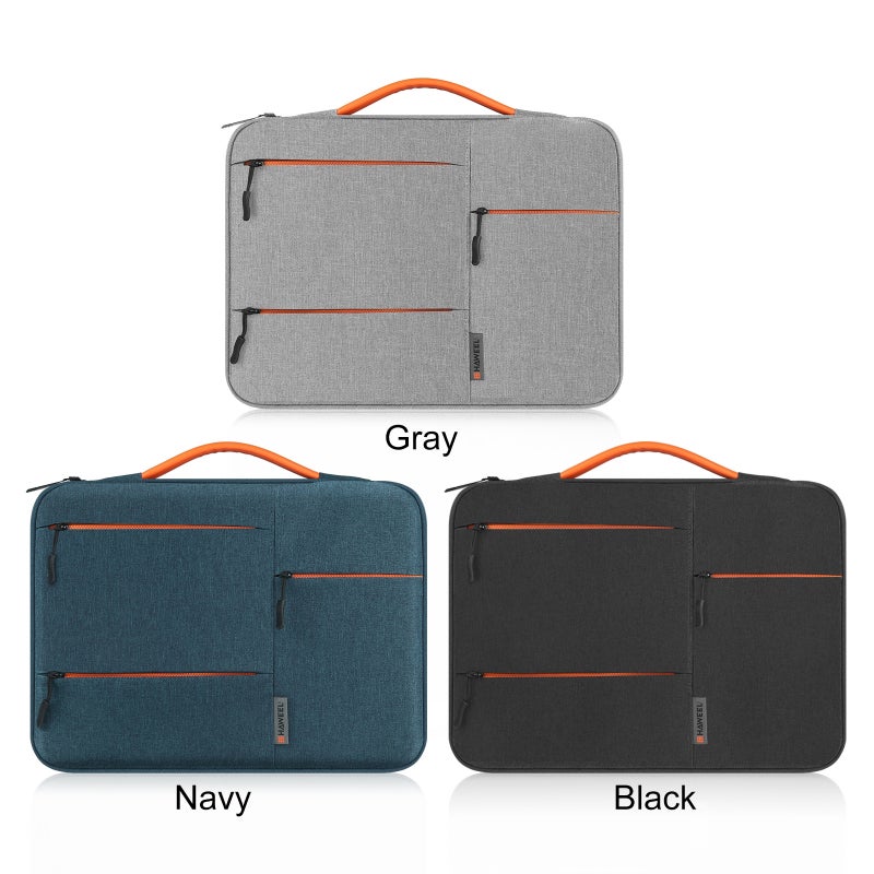 Laptop Bag All Round Laptop Sleeve, Four-layer Protection Design Waterproof function, Multifunctional Storage Space, Compatible with MacBook Air/Pro, For 13/14/15 inch Notebook, Surface laptop, Dell - Image 2