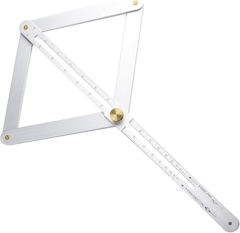 Stainless Steel Angle Finder Adjustable Protractor Sliding Bevel Square Multi Angle Ruler - Image 3